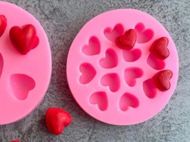 Molde silicona 12 mini corazones